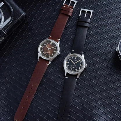 39MM Retro WW2 Military  S2081 Gradual Brown Dial ST1731 Movement 100M Waterproof  D12 Homage Field Watch