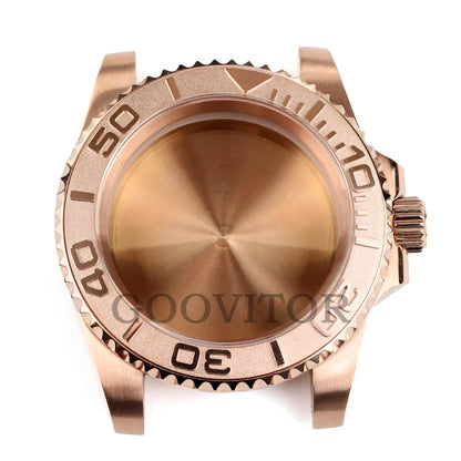 NH35 Watch Case 40mm For GMT YACHT-MASTER Seiko NH34/NH35/NH36/NH38 Movement Rose Gold Jubilee Bracelet Submariner NH35 Case