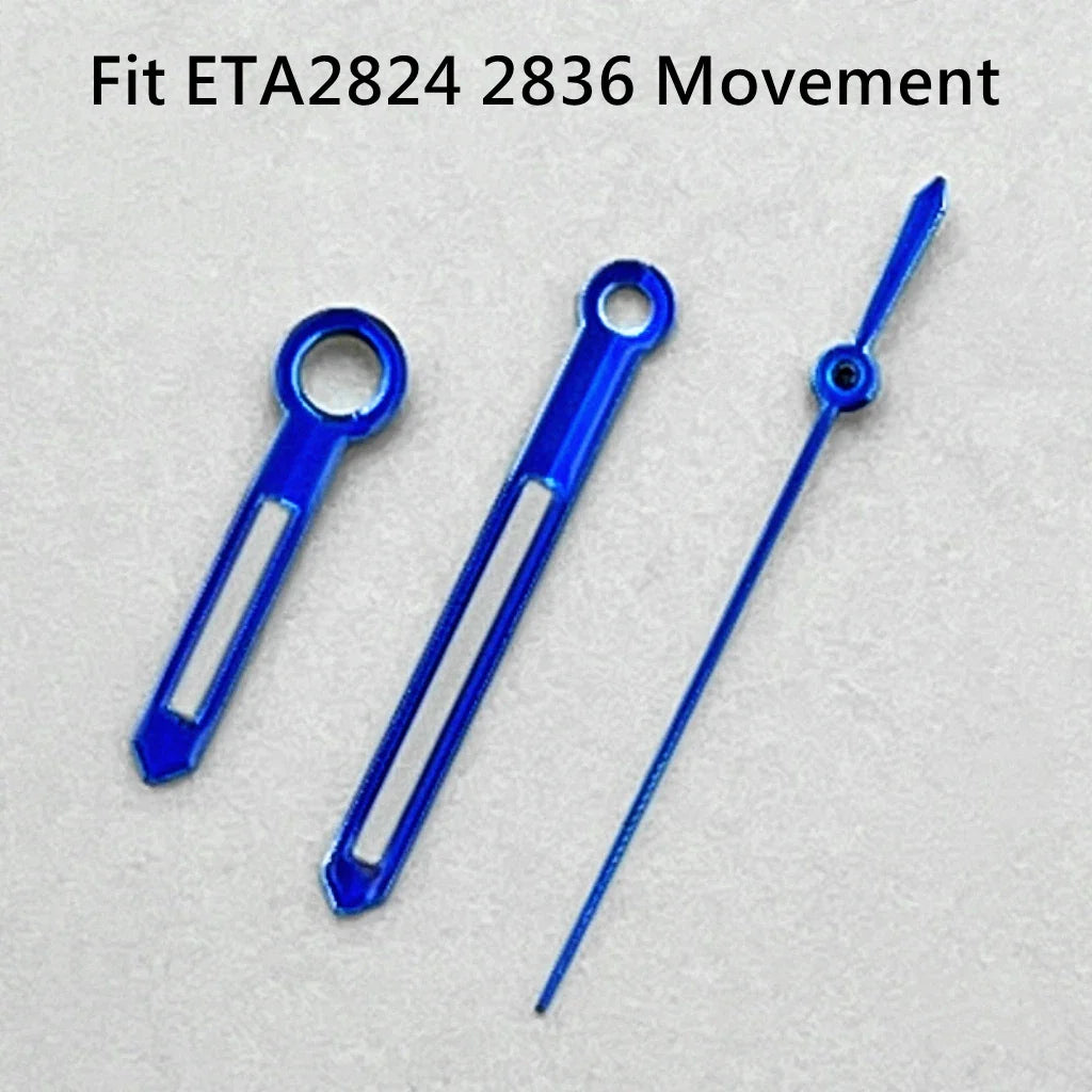 NH35 Hands Silver/Blue Watch Hands Fit NH35 NH36 PT5000 ETA2836 2824 DG2813 3804 Miyota8215 8205 821A Movement Watch Accessories
