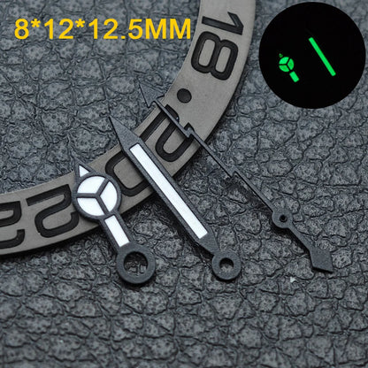 Watch hands NH36  Black/Rose Gold Watch Accessories Watch pointer N H35 NH36 Hands Blue Green/Green Glow fits for N H35