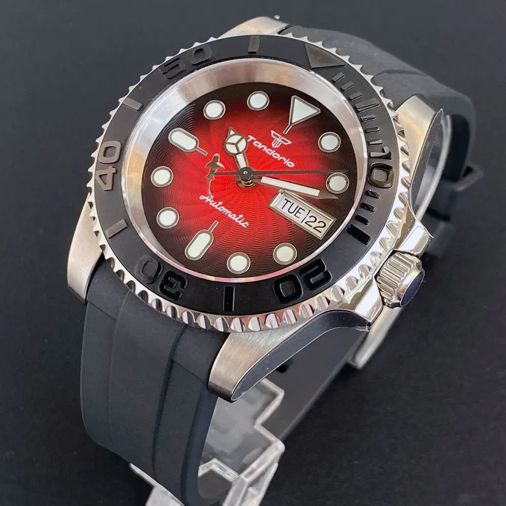 Tandorio Yacht Master Watch TD269B 40mm  NH36A Movement 200M luminous  Sapphire