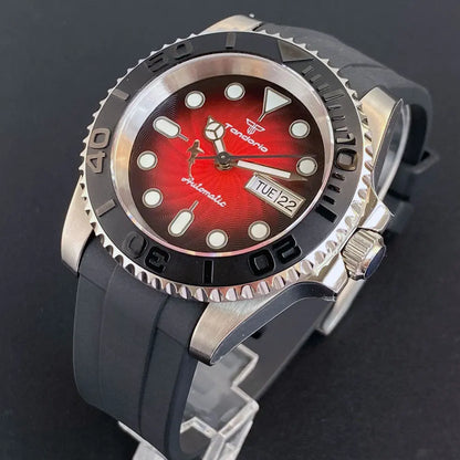 Tandorio Yacht Master Watch TD269B 40mm  NH36A Movement 200M luminous  Sapphire