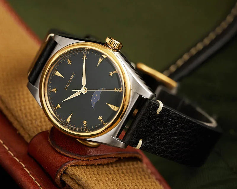 Baltany 36mm Dress Watches S4042 Customizable AR Sapphire Crystal 10Bar  Moon phase Wristwatches Swiss Lume