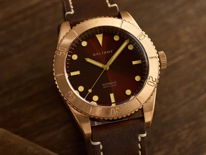 Baltany 44MM Bronze Diving Watch Man S3016 Luxury Sports Watch Super Luminous 20ATM Waterproof NH38 Automatic Mechanical Watches