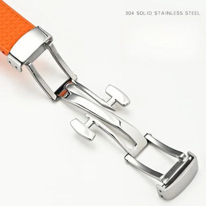 PRX watch band Quick Release  11mm 12mm T137.407/T137.410 Super Player Fluoro rubber FKM Watch Strap Bracelet