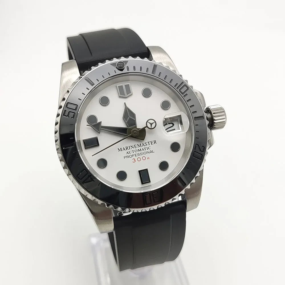 Custom Watch 40mm  NH35 Diver Watch Sapphire glass back CW1102 YachtMaster