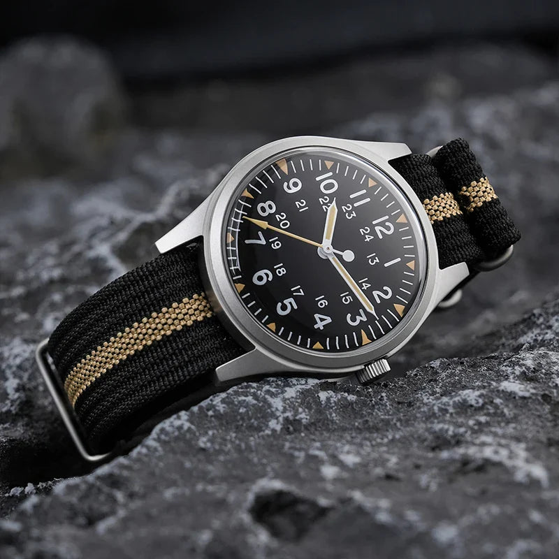 Militado ML07 Military Watch VH31 Quartz Sapphire Luminous AR Coating 10bar