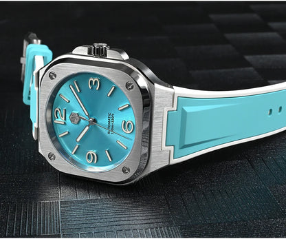 San Martin Square Watch SN0074G 40mm PT5000 Sw200  Automatic 10 Bar BGW-9 Lume