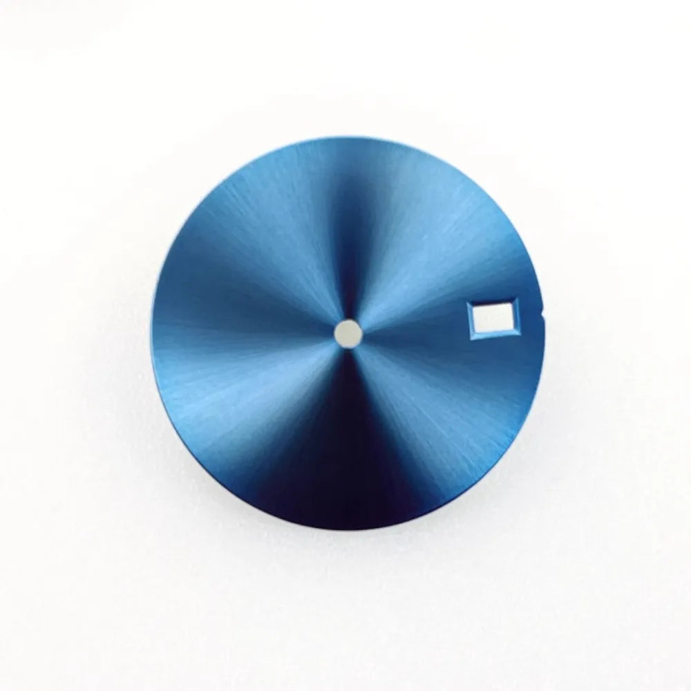 NH35 Dial New DIY 28.5mm Blue Surface with Date Watch Faces Mechanical Watch Modification Accessories for NH35/ NH36 Movement