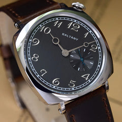 Baltany Quartz 1921 Watches Man S4072 Affordable Reminiscent Wristwatches Sapphire Crystal Sapphire Crystal Square Dress Watch