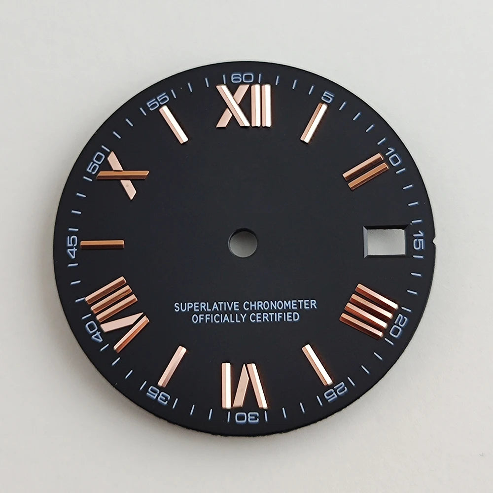 28.5mm NH35 dial Roman dial S Dial Modified Dial for NH35/NH36 Automatic Movement Watch accessories