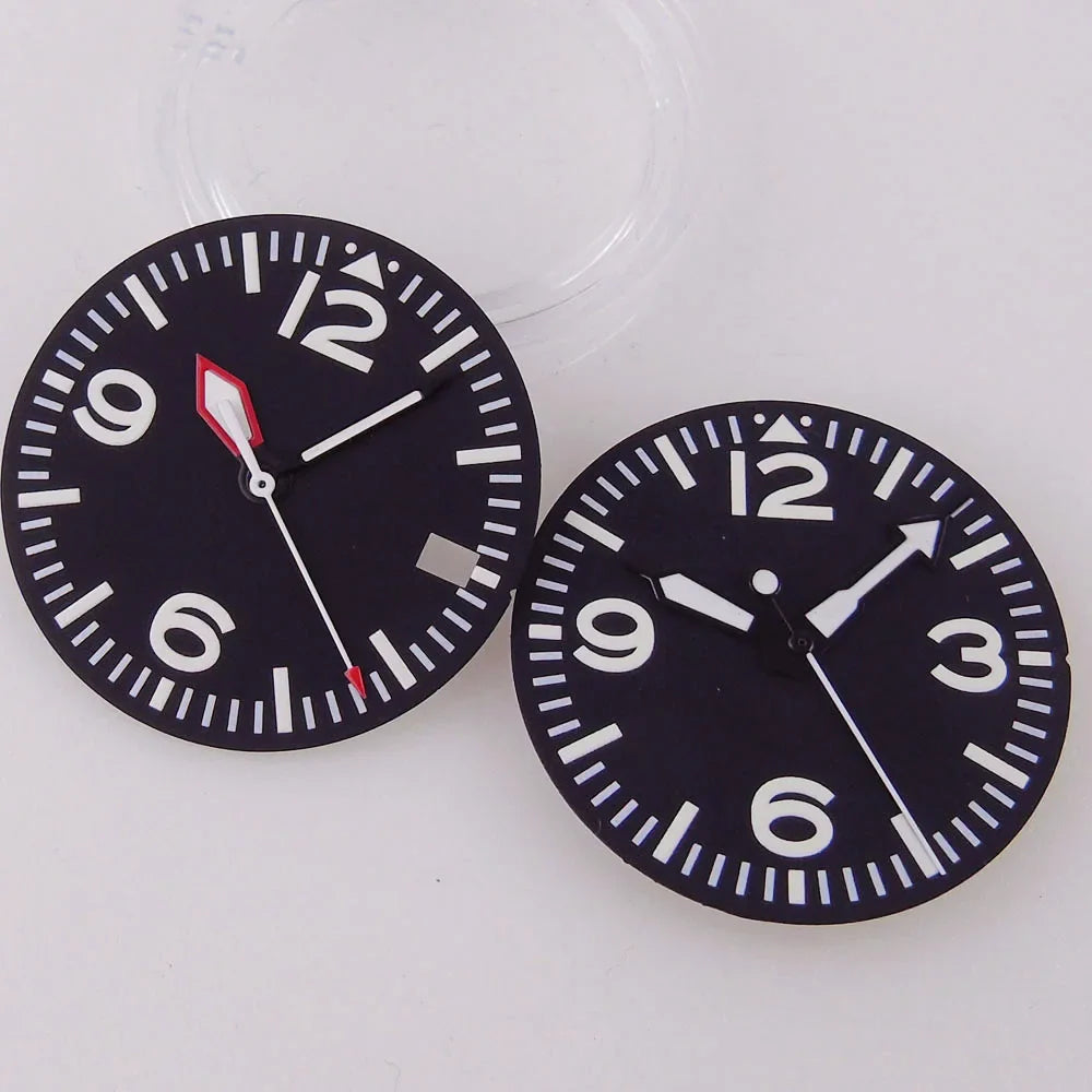 29mm explore Watch Dial Face Sword Red Hand for NH 35 NH 36 ET A2824 PT 5000 Black Face for sk x MOD Parts