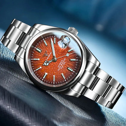 Explorer Watch Tandorio TD110T 36/39mm Teacup Pattern Date Luminous  Sapphire 10bar Dress