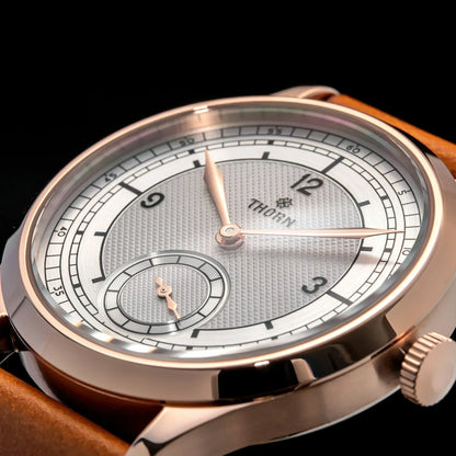 THORN Too1  quartz Sub Second Watch 37mm Case 3ATM AR Sapphire Pilot