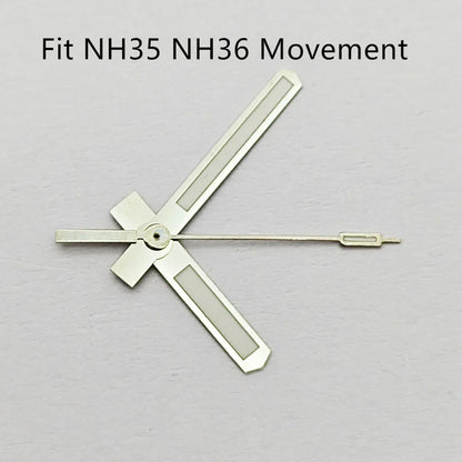 Wide blade Silver Watch Hands Fit NH35 NH36 PT5000 ETA 2836 2824 DG2813 3804 Miyota 8215 8205 821 Movement Watch Accessories