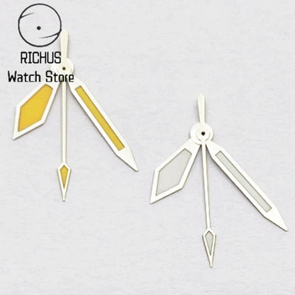 RICHUS NH35 Silver Watch Hands Fit NH35 NH36 PT5000 ETA2836 2824 DG2813 3804 Miyota8215 8205 821A Movement Watch Accessories