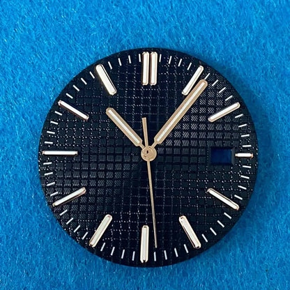 31.8mm Watch Dial + watch Hands complete set Green Luminous Dial Replacement Accessories for NH35 Movement Watch Repair Parts