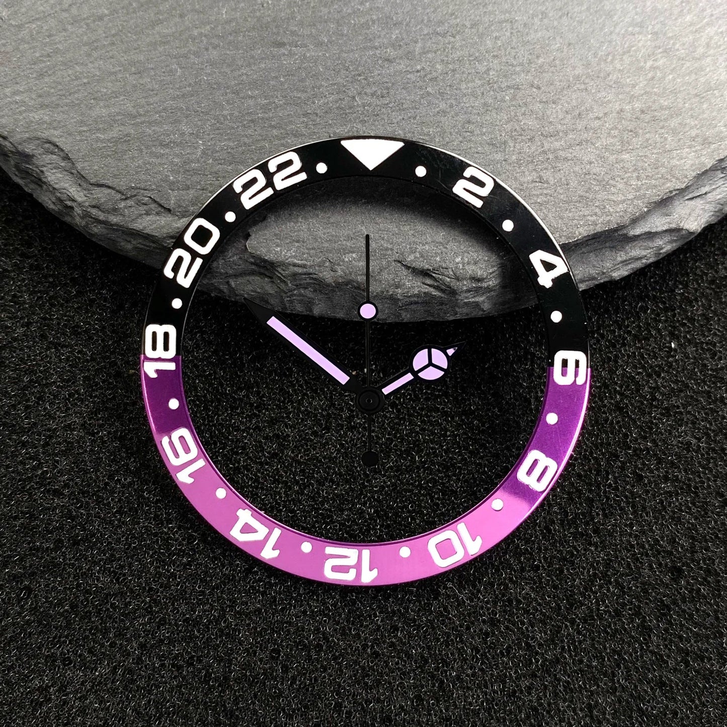 NH35 38-30.5mm bezel insert red Hands Watch Hands Blue Green Luminous Red Green Blue Hands For NH35/36/4R/7S Movement Watches Parts