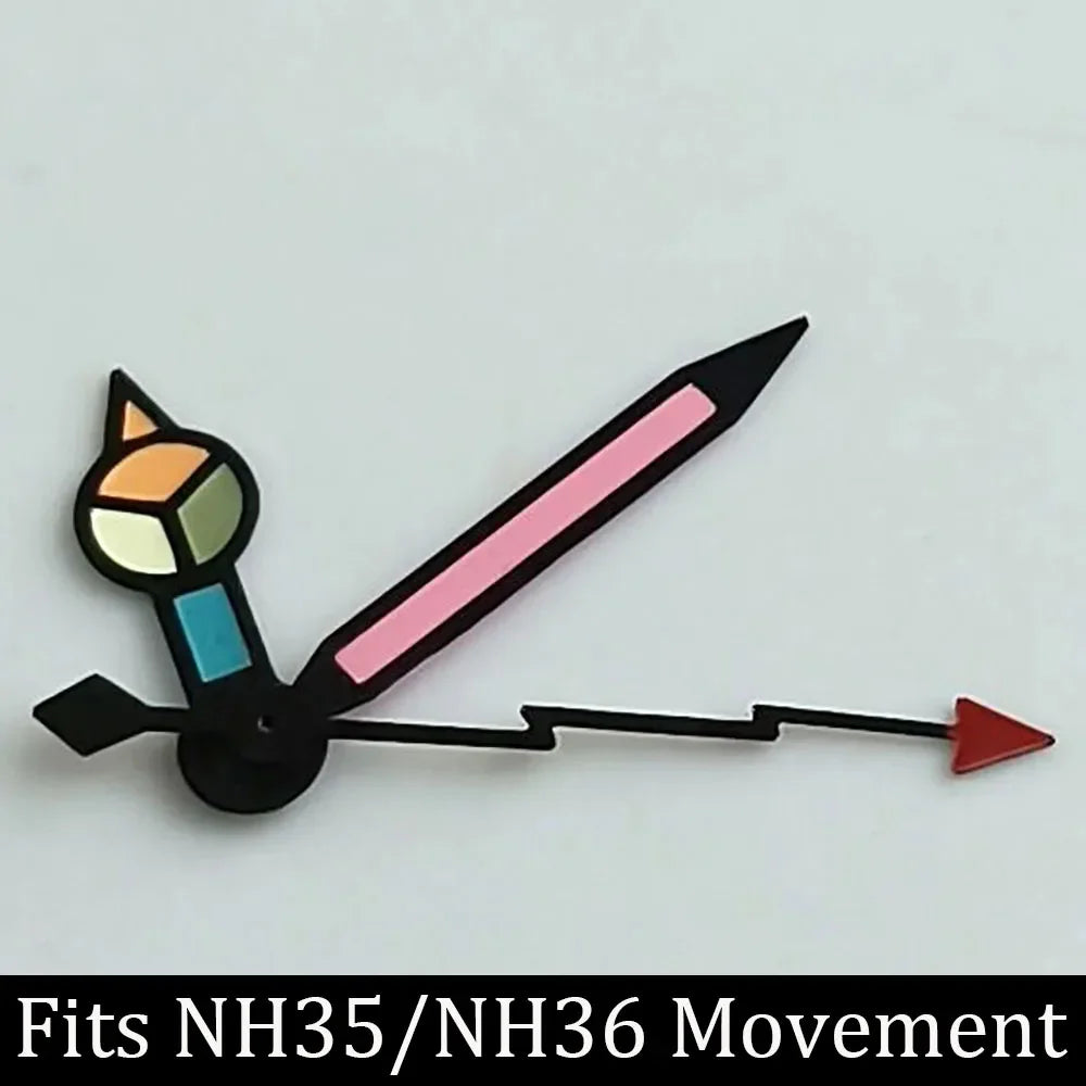high-quality Watch accessories watch pointer NH series 35 NH36 hands green  luminous suitable for N H35/ NH36 movement