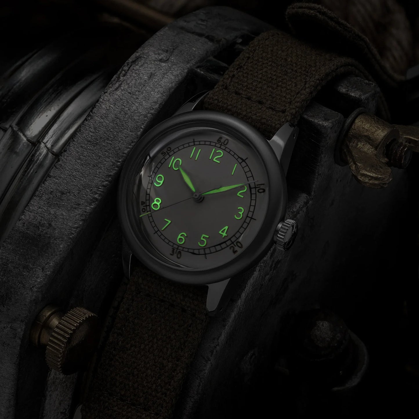 THORN SHY040 36MM Pilot watch Luminous AR Sapphire NH35 Automatic A11