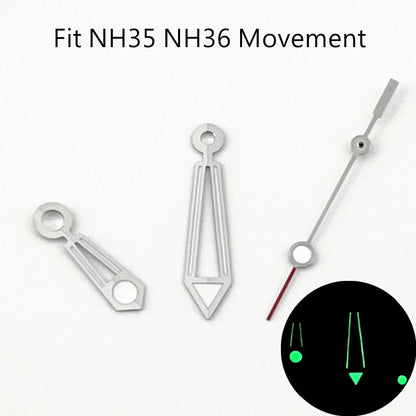 NH35 Watch Hands Green Luminous Fit NH35 NH36 ETA2824 2836 Miyota 8205 8215 N821A Mingzhu DG2813 3804 Movement Watch Accessories