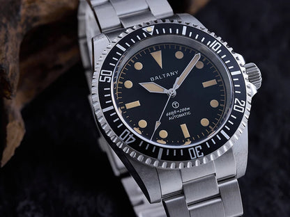 Baltany 39MM Dive Watch Man S3075 MilSubmariner Homage Watch  20Bar Waterproof Stainless Steel Bracelect NH38 Auto Sports Watch