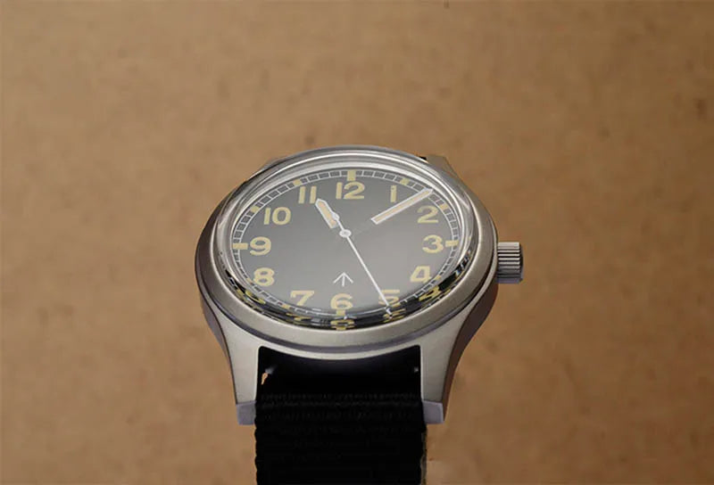 Custom logo available Baltany 36MM W10 Military Watch Man S2005 Waterproof Sterile Dial NH38 Automatic Ar Sapphire  10bar Swiss Lume