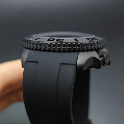 NH35 Case 42mm High-quality Yacht Master Steel Black Case NH35 NH36 Movement Case Watch Accessories Sapphire Glass 22mm Band