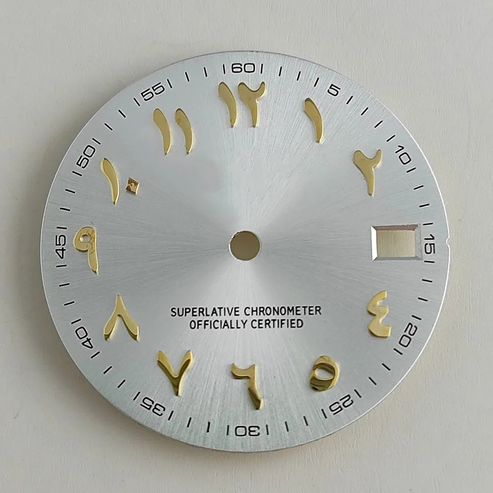 28.5mm watch dial Arabic NH35 dial S dial suitable for NH35 NH36 movement watch accessories repair tool