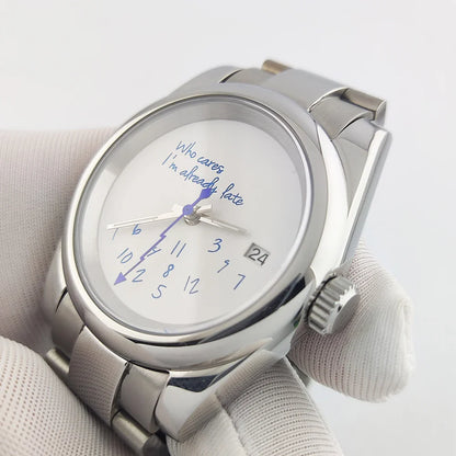 Special Dial Oyster Watch NH35  36mm/39mm Who cares im already late Sapphire Crystal  10bar