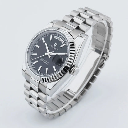 COTGEUT Day-Date 36mm  CG2029 Seagull ST1644 Automatic Sapphire 5Bar DD36 Watch