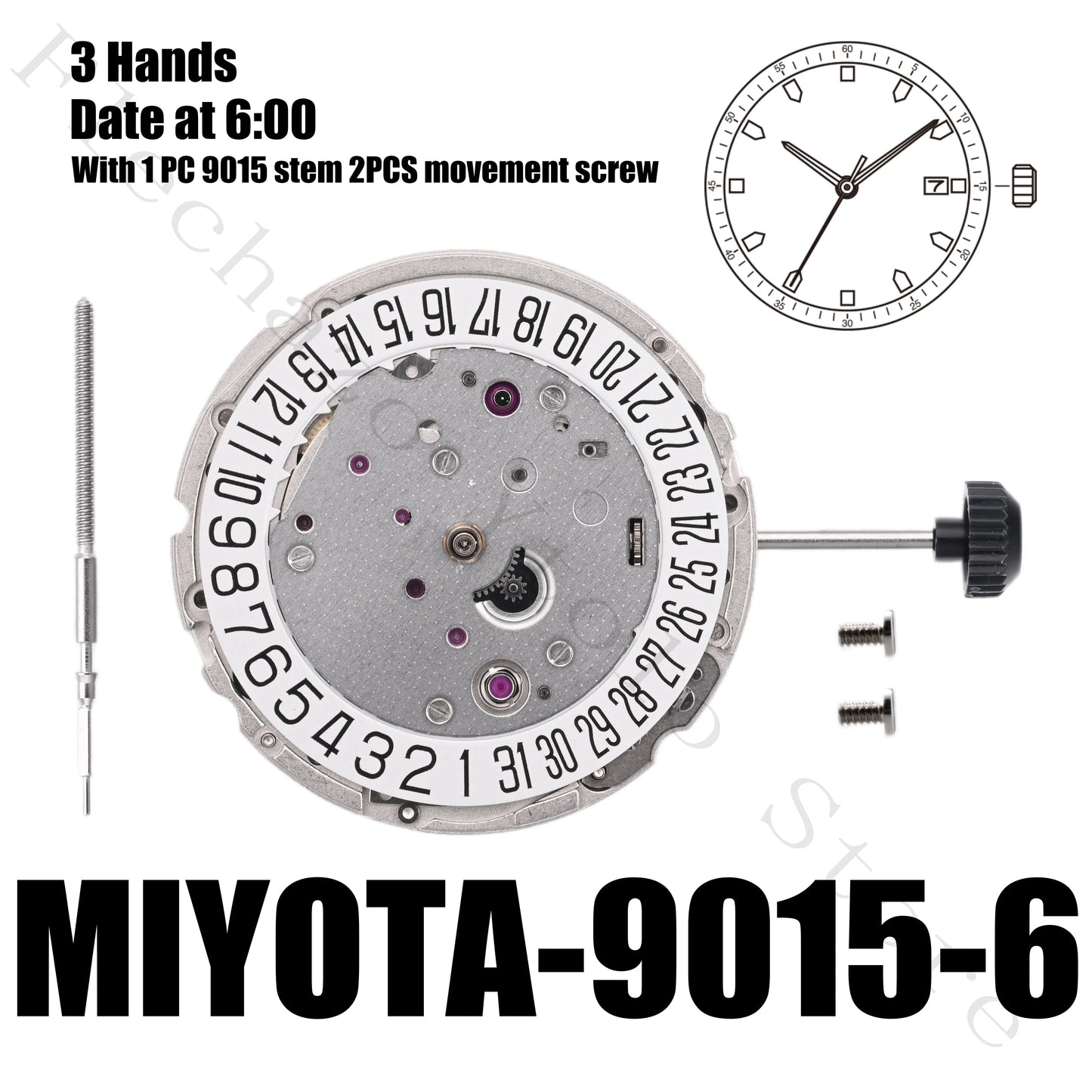 Genuine 9015 Movement Japanese Miyota 9015 Movement