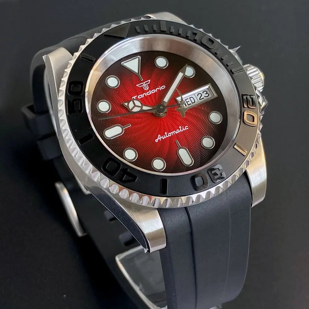 Tandorio Yacht Master Watch TD269B 40mm  NH36A Movement 200M luminous  Sapphire