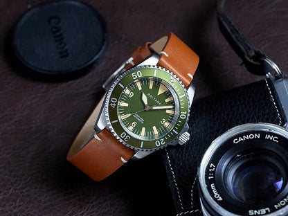 Baltany 42mm Diving Watch Man S3026 NH38 Automatic Watch SapphireCrystal Waterproof StainlessSteel Retro Mechanical Wristwatches