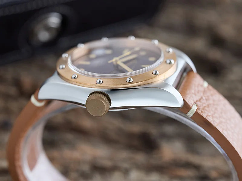 Baltany Bronze Watches Man B4030 Super LuminousNH38 Automatic 20ATMWaterproof Luxary Design Unique Vintage Mechanical Wristwates