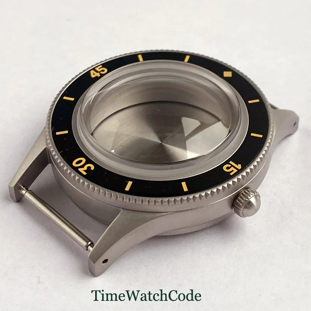 50 FATHOMS Real Bronze Watch Case Fit NH34 NH35 NH36 NH38 NH70 NH72 ETA2824 PT5000 SW200 Bow Sapphire Glass 20BAR Sandblast 40mm