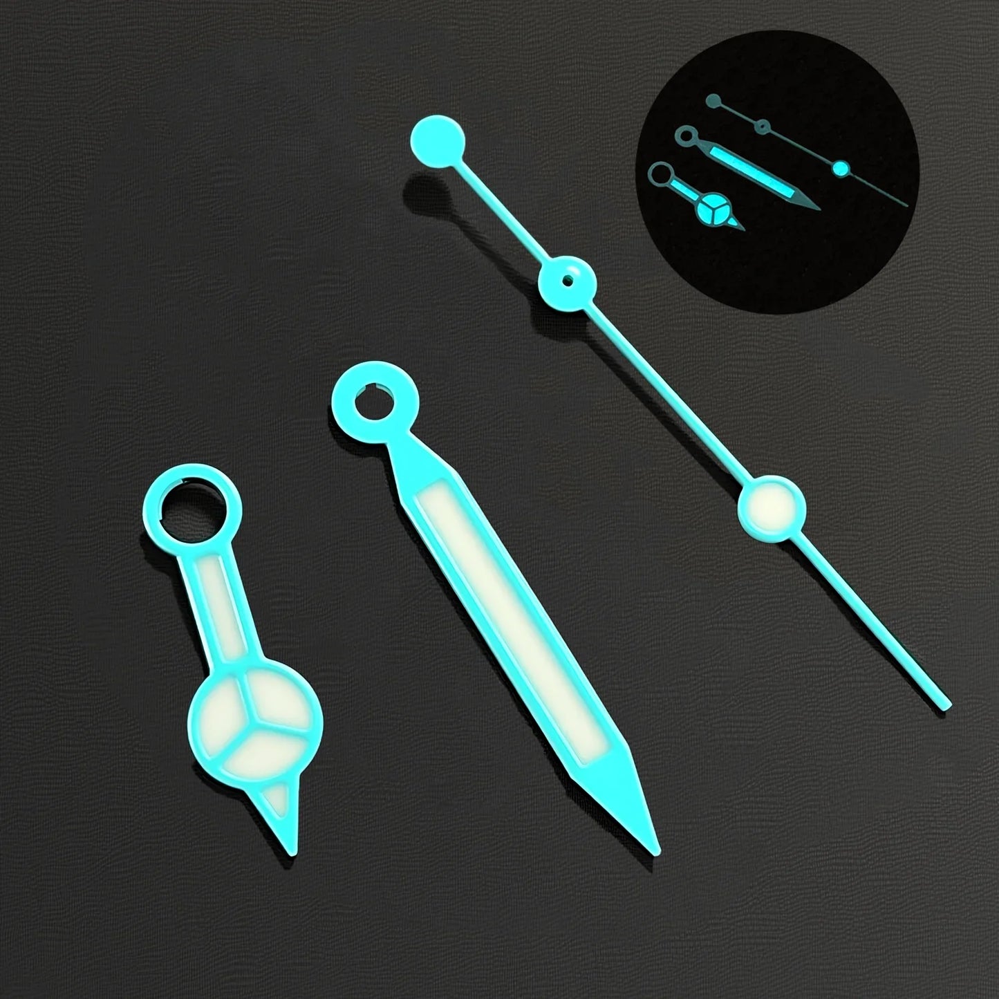 Benze NH35 Hands Silver Rose Gold Watch Hands Blue Green Luminous Red Green Blue Hands For NH35/36/4R/7S Movement Watches Pointers