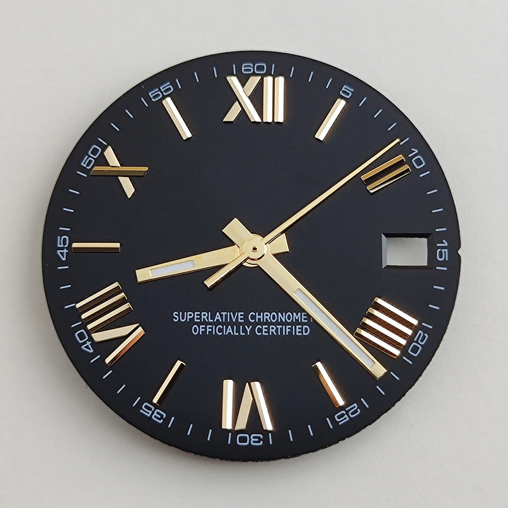 28.5mm NH35 dial Roman dial S Dial Modified Dial for NH35/NH36 Automatic Movement Watch accessories