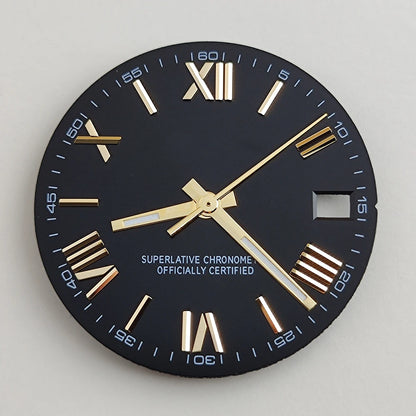 28.5mm NH35 dial Roman dial S Dial Modified Dial for NH35/NH36 Automatic Movement Watch accessories