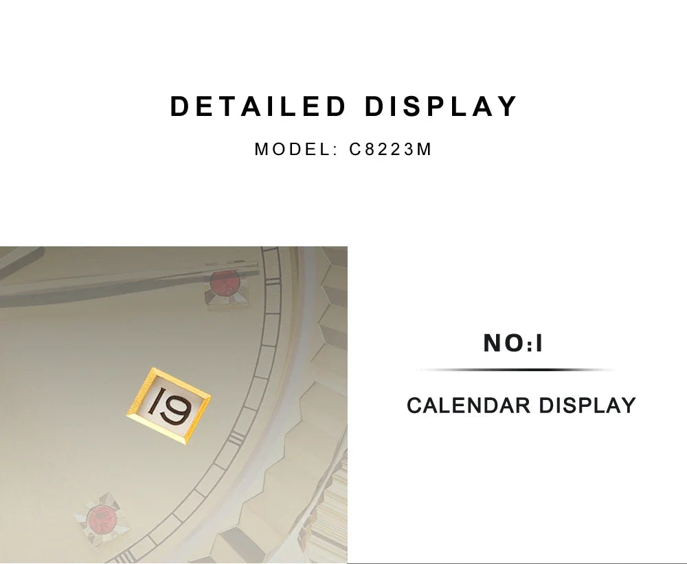 CADISEN C8223 DateJust Watch Miyota 8215 Sapphire Luxury Golden Watch 36MM Ladies Men