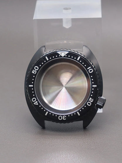 45mm Diving SKX Watch Case Sapphire Crystal Glass For Turtle Abalone Seiko NH34 NH35 NH36 NH38 4R36 Movement With Chapter Ring