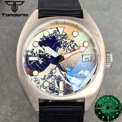 Tandorio Identity Crisis TD102W 36mm Wave Luminous Dial Sapphire 20Bar NH35A Field