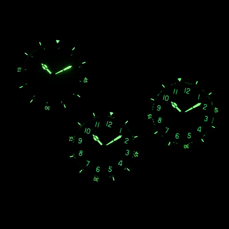 Baltany 38MM Military Watch Men  S2076 NH38 Automation Stainless Steels 100m Waterproof Vintage Khaki Aviation Homage Watch