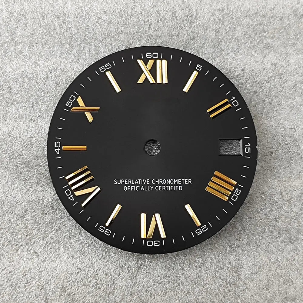 28.5mm NH35 dial Roman dial S Dial Modified Dial for NH35/NH36 Automatic Movement Watch accessories