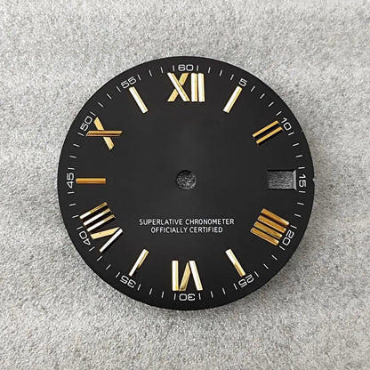 28.5mm NH35 dial Roman dial S Dial Modified Dial for NH35/NH36  Movement Watch accessories