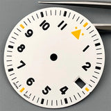 Watch Dial 29mm Pilot Style Black Green White Dial C3 Green Luminous Fit NH35 NH36 ETA2824 2836 PT5000 MIYOTA DG Movement