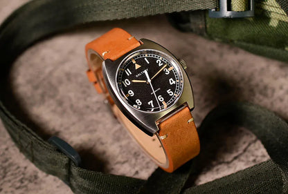 Baltany W10 Tonneau Wristwatches Sapphire Crystal Super Luminous Nylon Strap NH38 Automatic Mechanical Vintage Military Watches