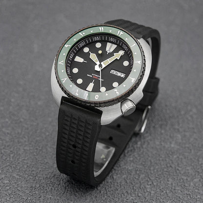 Golden Sterile Turtle SKX6105  Abalone NH36A Sapphire 20Bar Ceramic Bezel 44mm