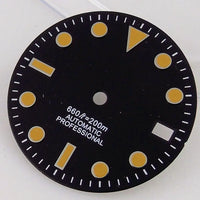 A yellow dial