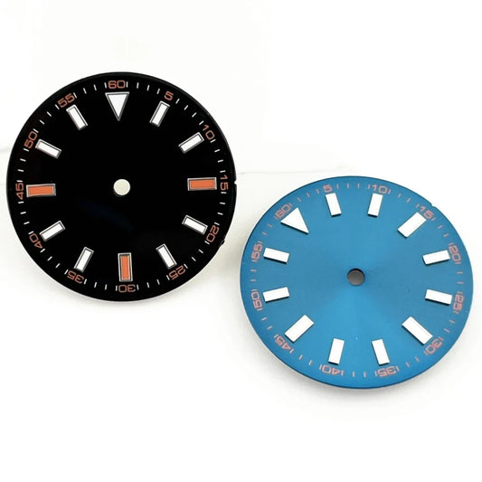 NH ETA 28.5mm Sterile Watch Dial Blue Luminous Fit NH35 NH36 ETA 2824 2836 Miyota 82 Series Movement Automatic Watch Accessories